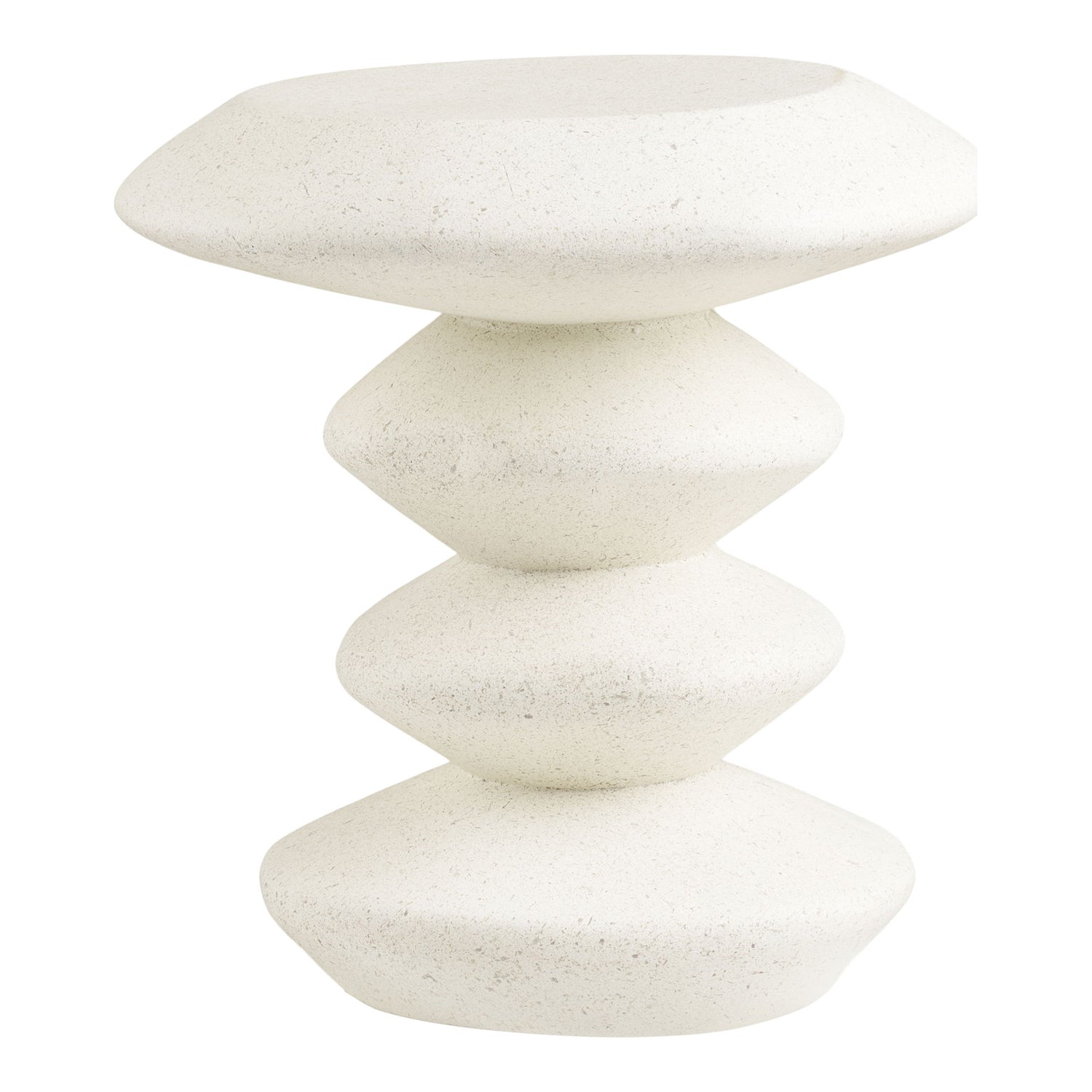 Blackburn Side Table - Seitentisch, Glasfaser, weiß Ø36x45,5 cm