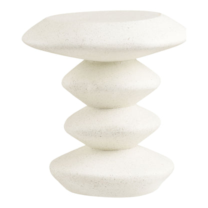 Blackburn Side Table - Seitentisch, Glasfaser, weiß Ø36x45,5 cm