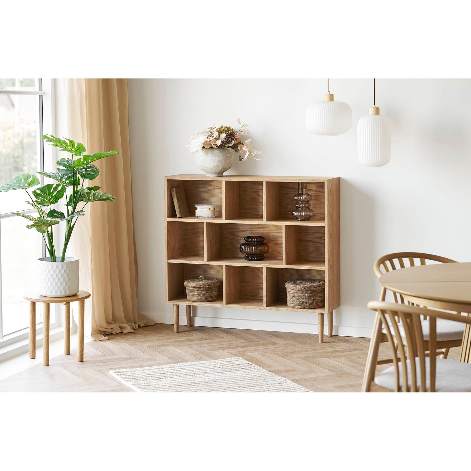 Jena Side Table - Beistelltisch, Eiche, Natur Ø40x40 cm