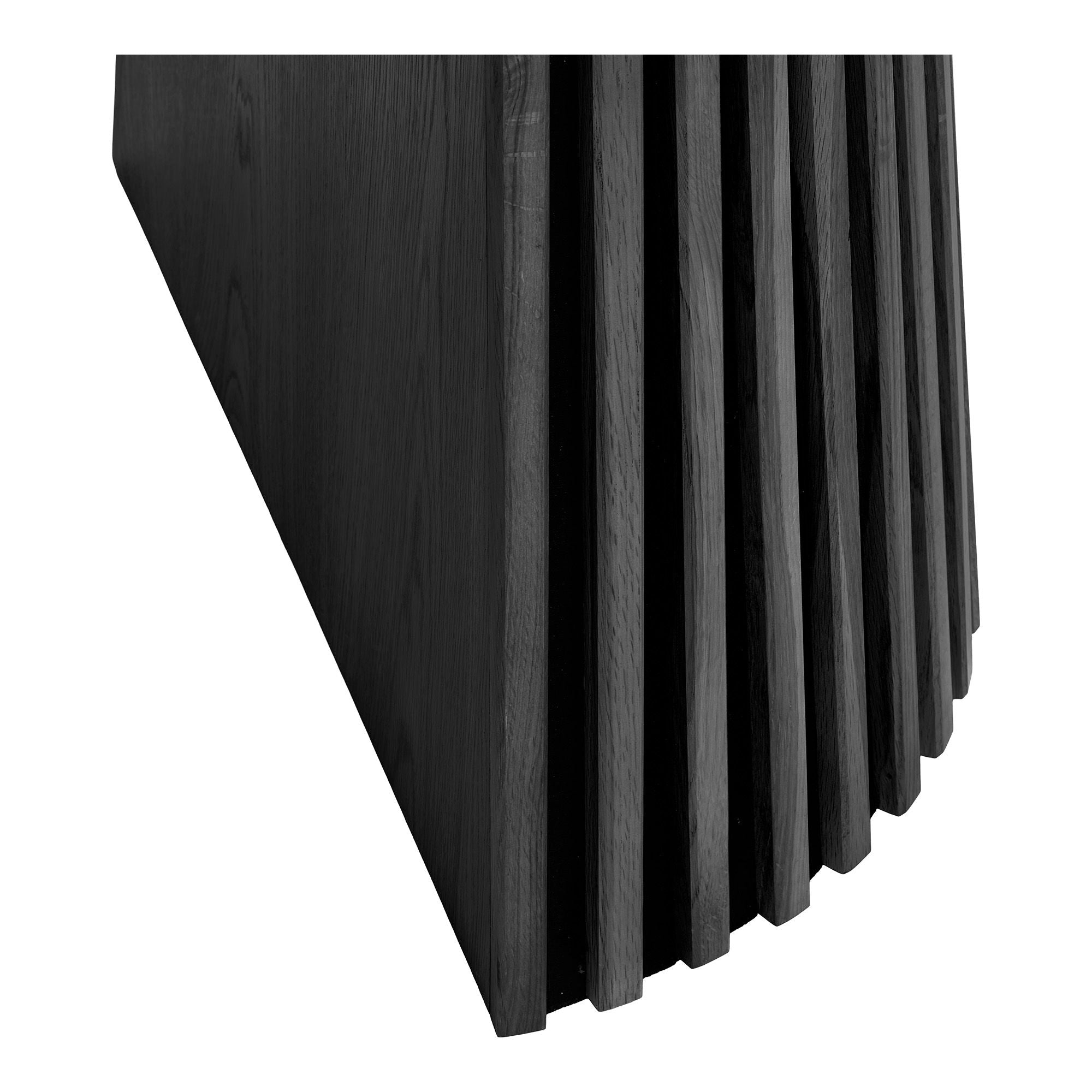 Osaka Esstisch - Esstisch, Eichenstrahlen, schwarz, inkl. Drei ergänzende Platten Ø120x120-160-200-240x75 cm