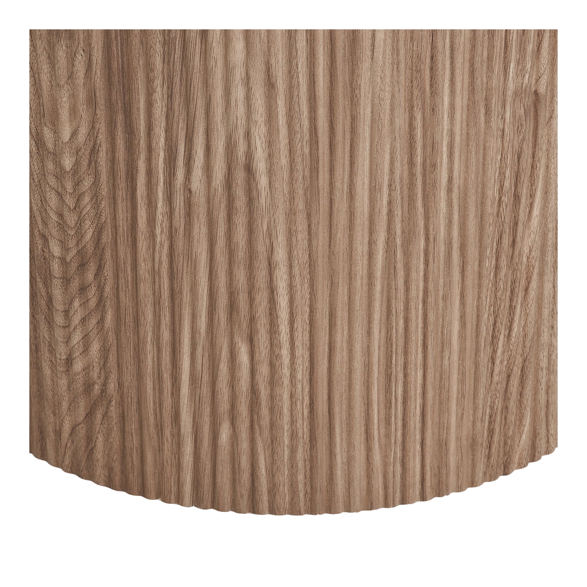 Athens Esstisch - Esstisch, Tischplatte aus Keramik, weiß, dunkelbraun ø120x76 cm