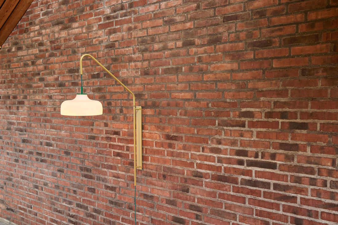 Stromwandlampe Grün - 71x30xh111cm, E27