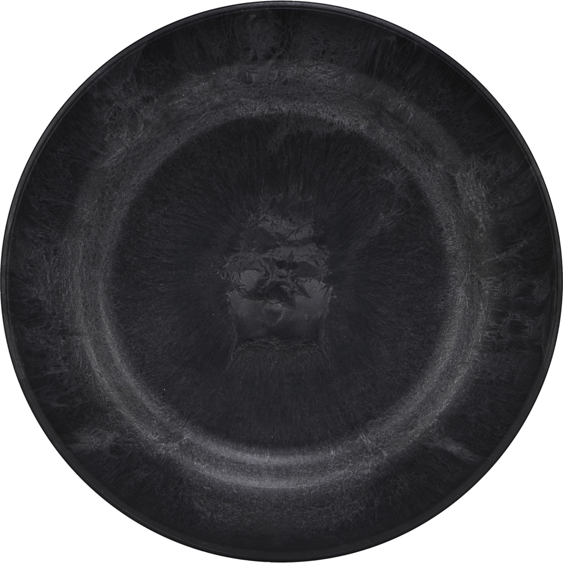 Teller, servieren Uhr, schwarz