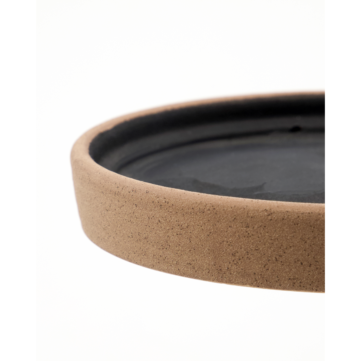 Kräutertopf mit Saucer, Hdastu, Schwarz;