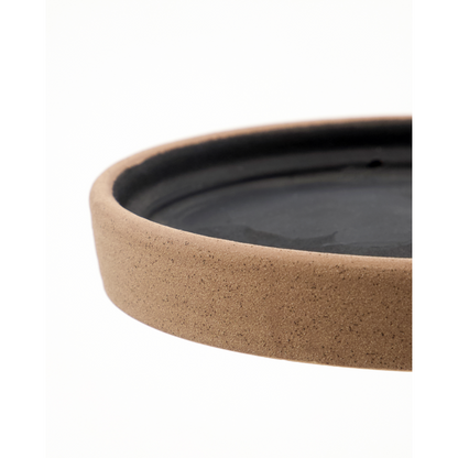 Kräutertopf mit Saucer, Hdastu, Schwarz;