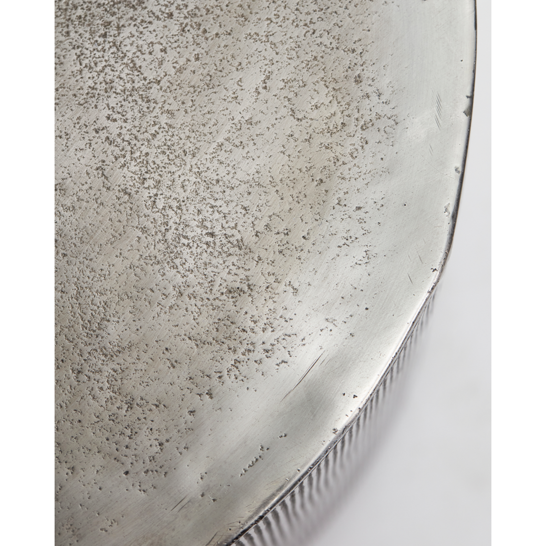 Couchtisch, HDRota, Gebürstetes Silber H: 50 cm, T: 50 cm