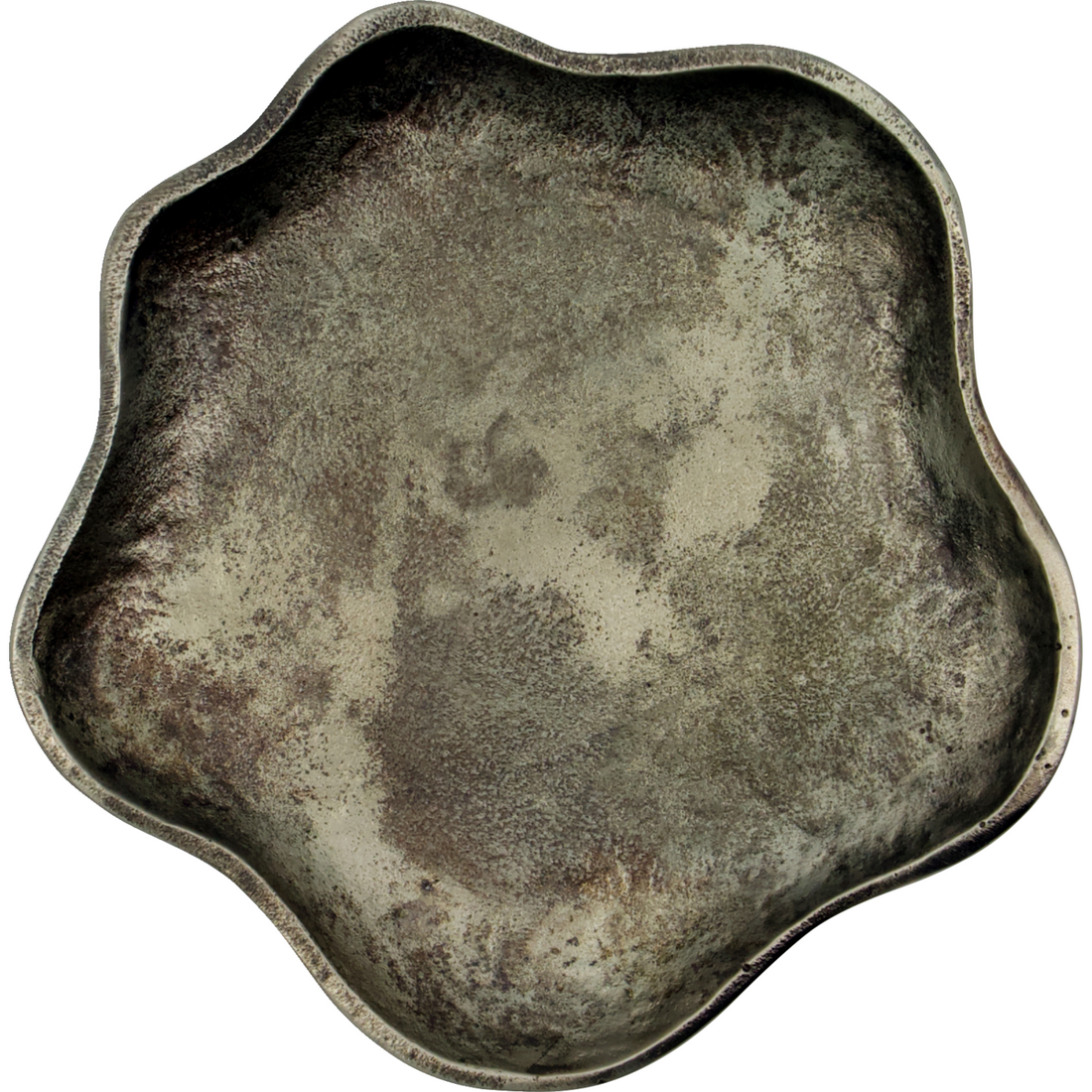 Tablett, Hdtalas, Antique Messing Finish