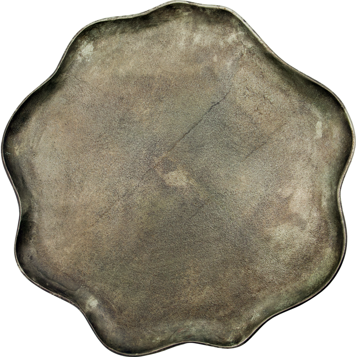 Tablett, Hdtalas, Antique Messing Finish