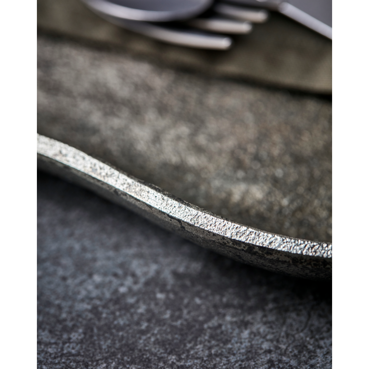 Tablett, Hdtalas, Antique Messing Finish