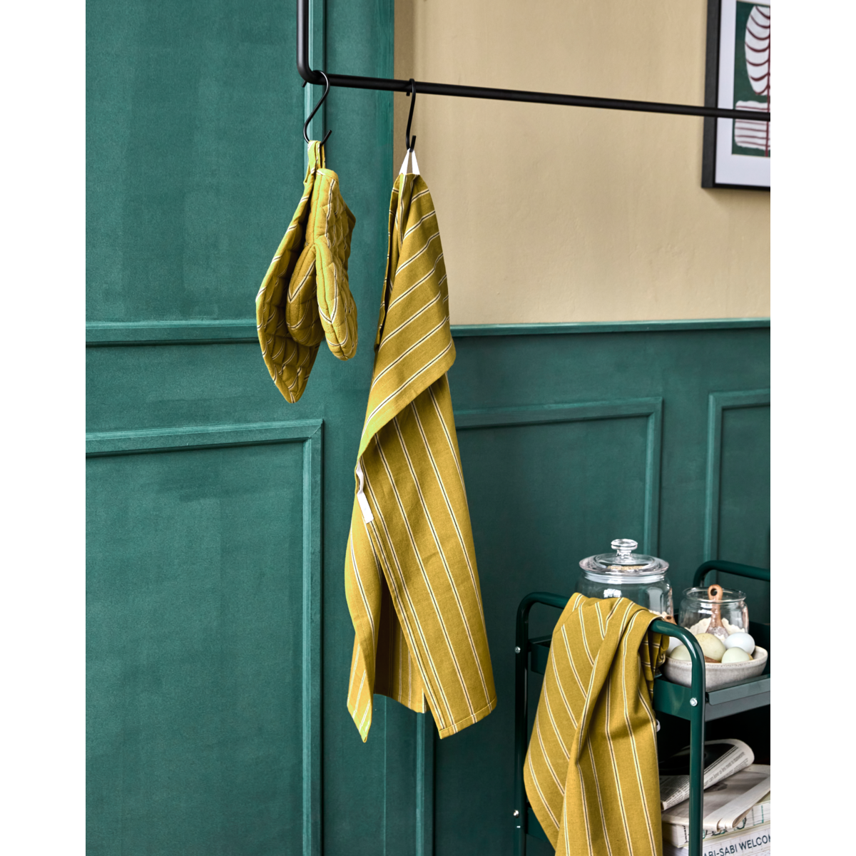 Tücher, Hdcook, Senfgelb