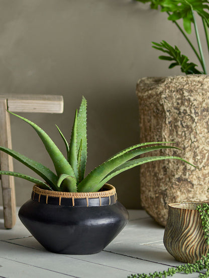 Bloomingville Aloe Pflanze, grüne, künstliche Blumen