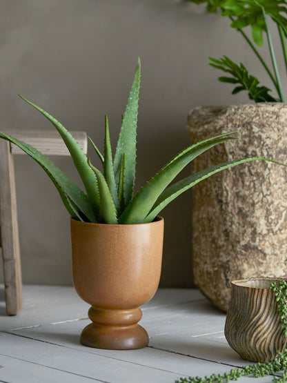 Bloomingville Aloe Pflanze, grüne, künstliche Blumen