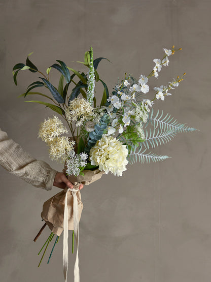 Bloomingville Symphonie Bouquet, weiße, künstliche Blumen