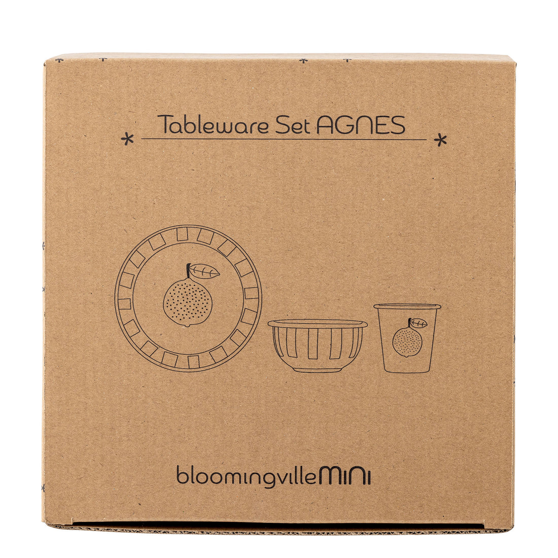 Bloomingville Mini Agnes Frame Set, Orange, Eisen