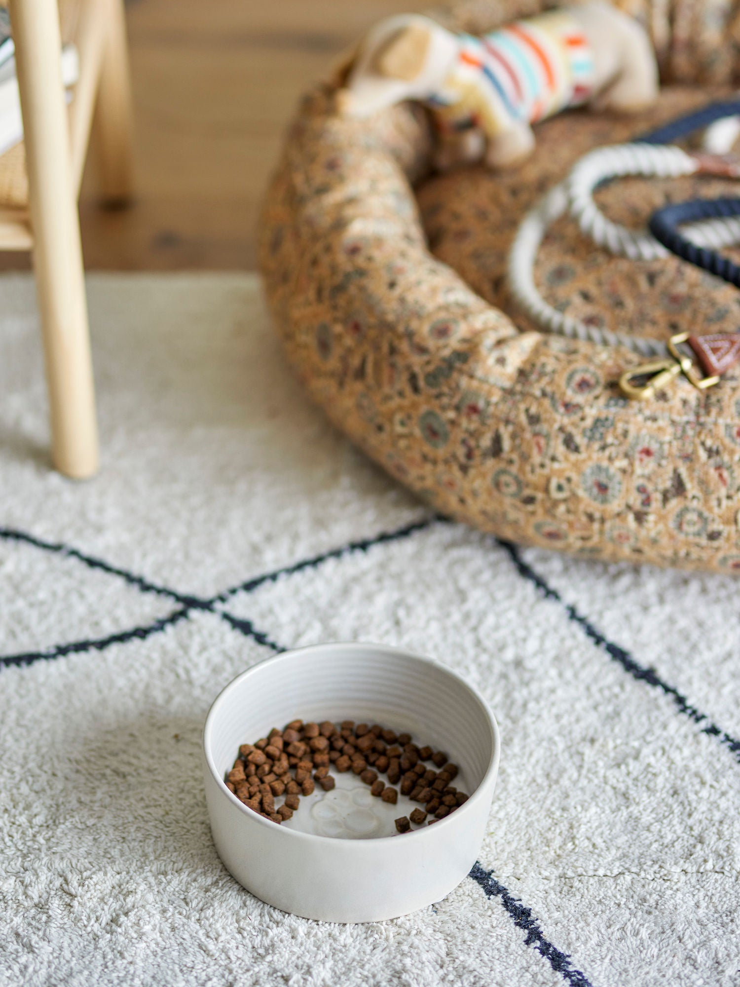 Bloomingville Buddy Bowl, weiß, Steinzeug