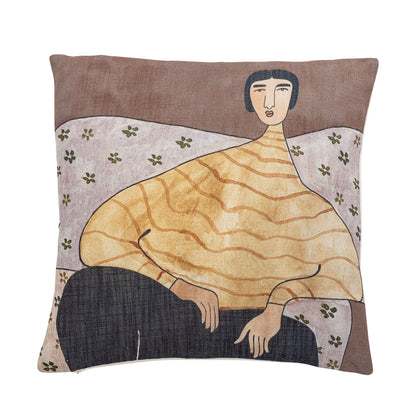 Bloomingville Zita Kissen, Gelb, Polyester