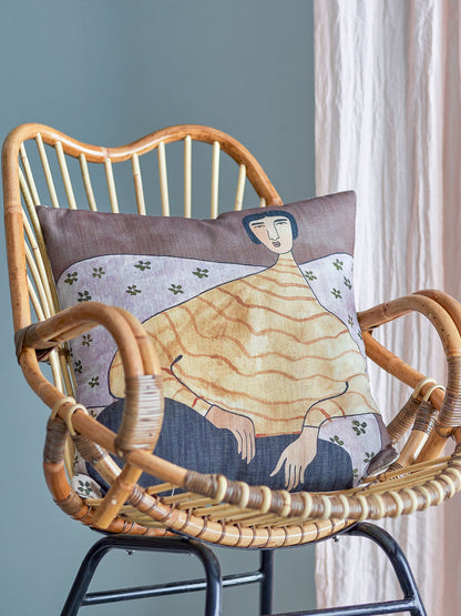 Bloomingville Zita Kissen, Gelb, Polyester