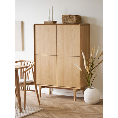 Darwin Cabinet - Schrank, Eiche 100x40x140 cm