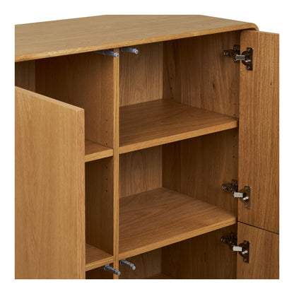 Darwin Cabinet - Schrank, Eiche 100x40x140 cm