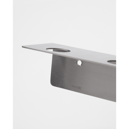 Flaschenaufhängung mit Haken, gebürstet Silber Finish