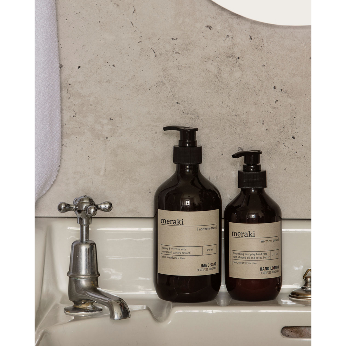 Handlotion, Nord -Morgendämmerung, braun