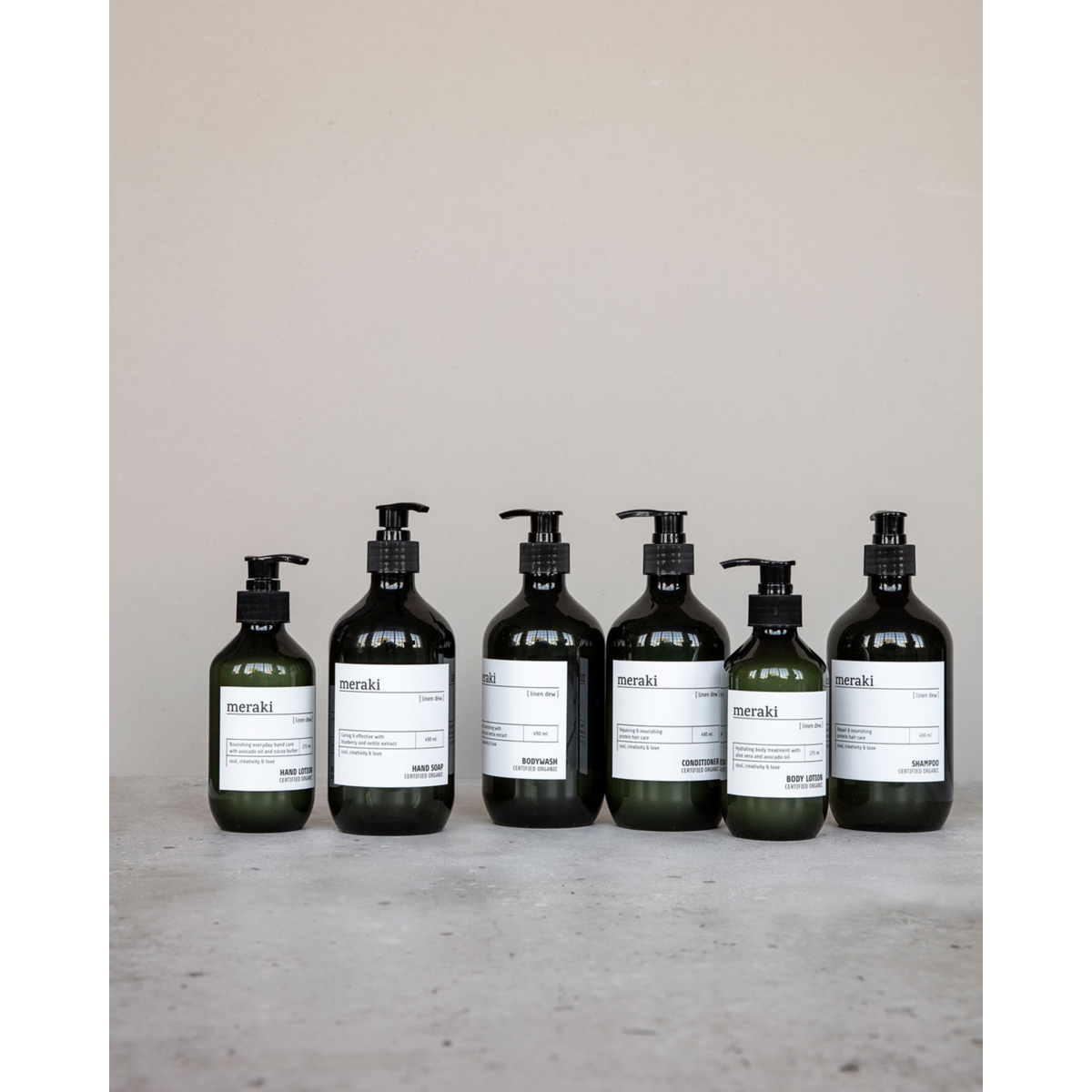 Handlotion, Leinen Dew, grün