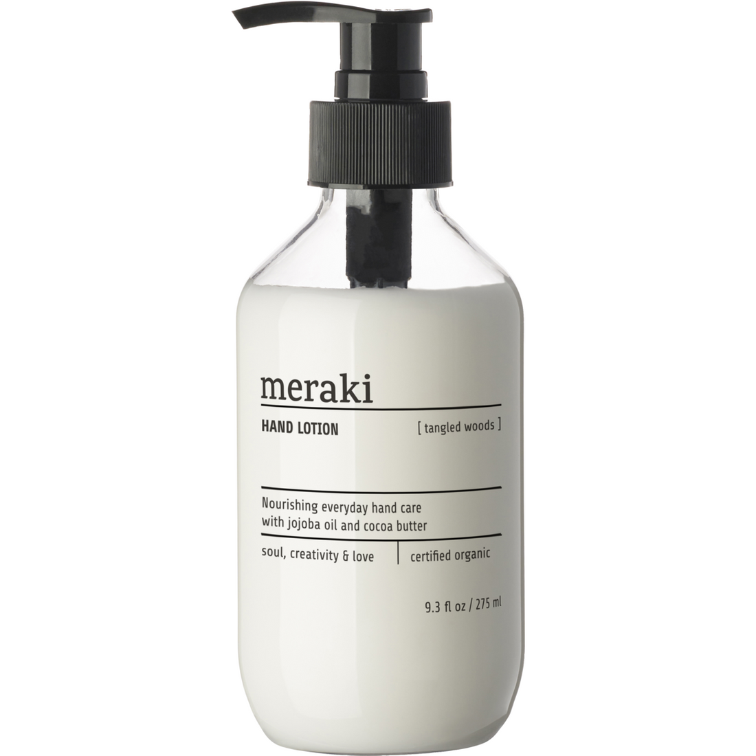 Handlotion, verworrene Wälder, bereit