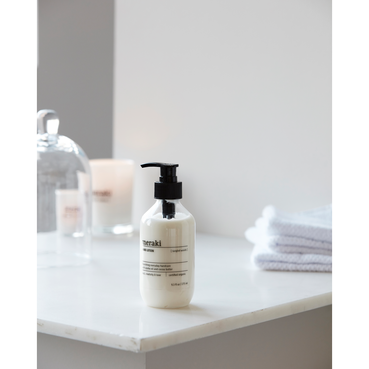 Handlotion, verworrene Wälder, bereit