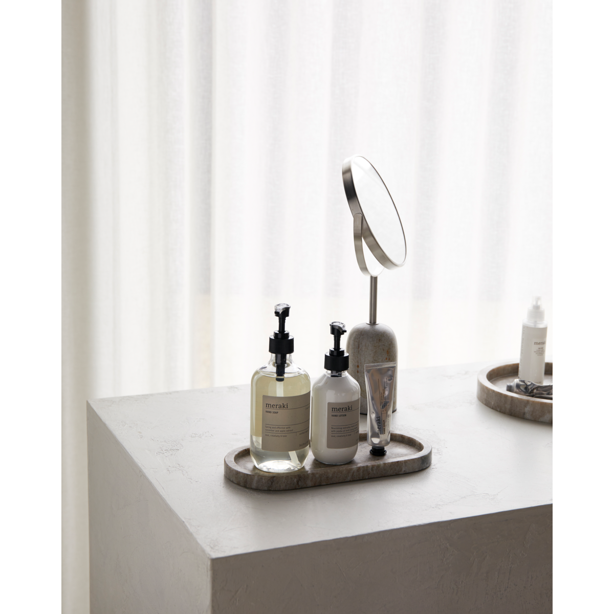 Tablett, Mkmarble, Beige