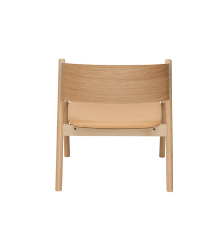 Schräg Lounge Stuhl Sitz Natur - 64x64xh75cm