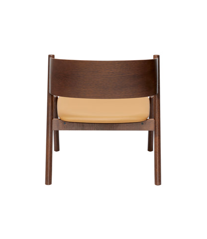 Schräg Lounge Stuhl Sitz dunkelbraun - 64x64xh75cm