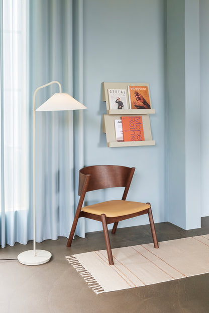 Oblique Lounge Chair Sitz  Dunkelbraun – 64x64xh75cm