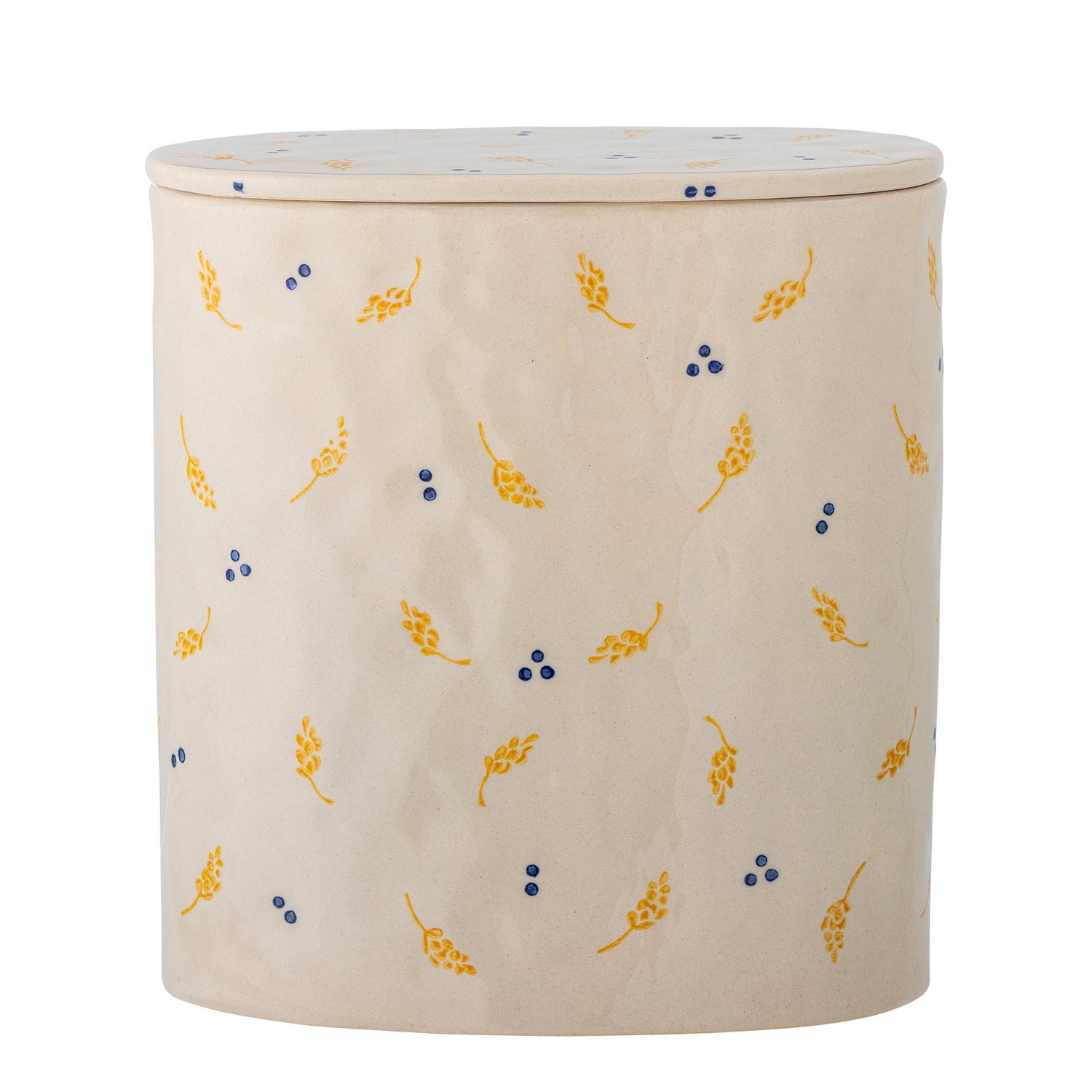Bloomingville Pippine Jar mit Deckel, Weiß, Steinzeug
