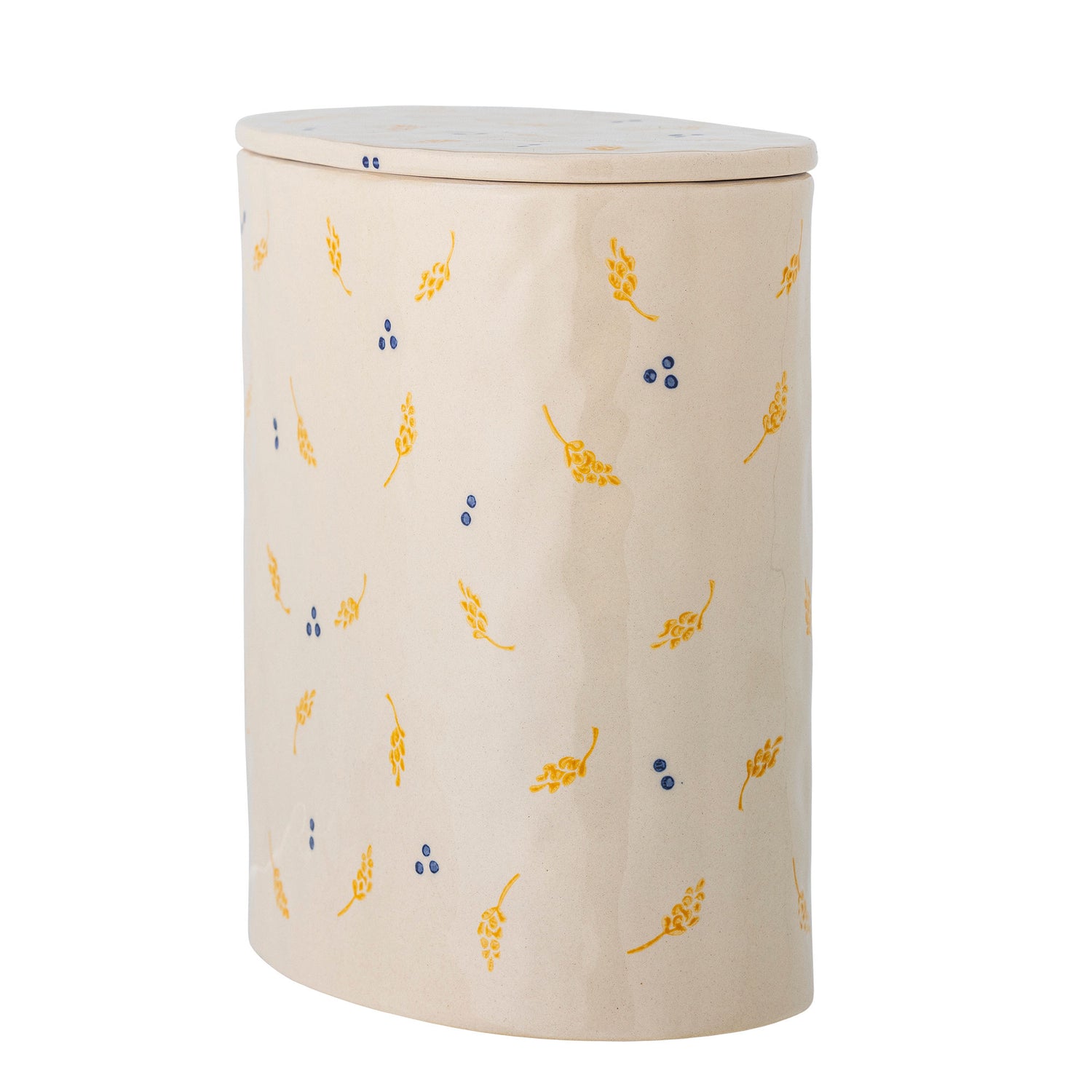 Bloomingville Pippine Jar mit Deckel, Weiß, Steinzeug