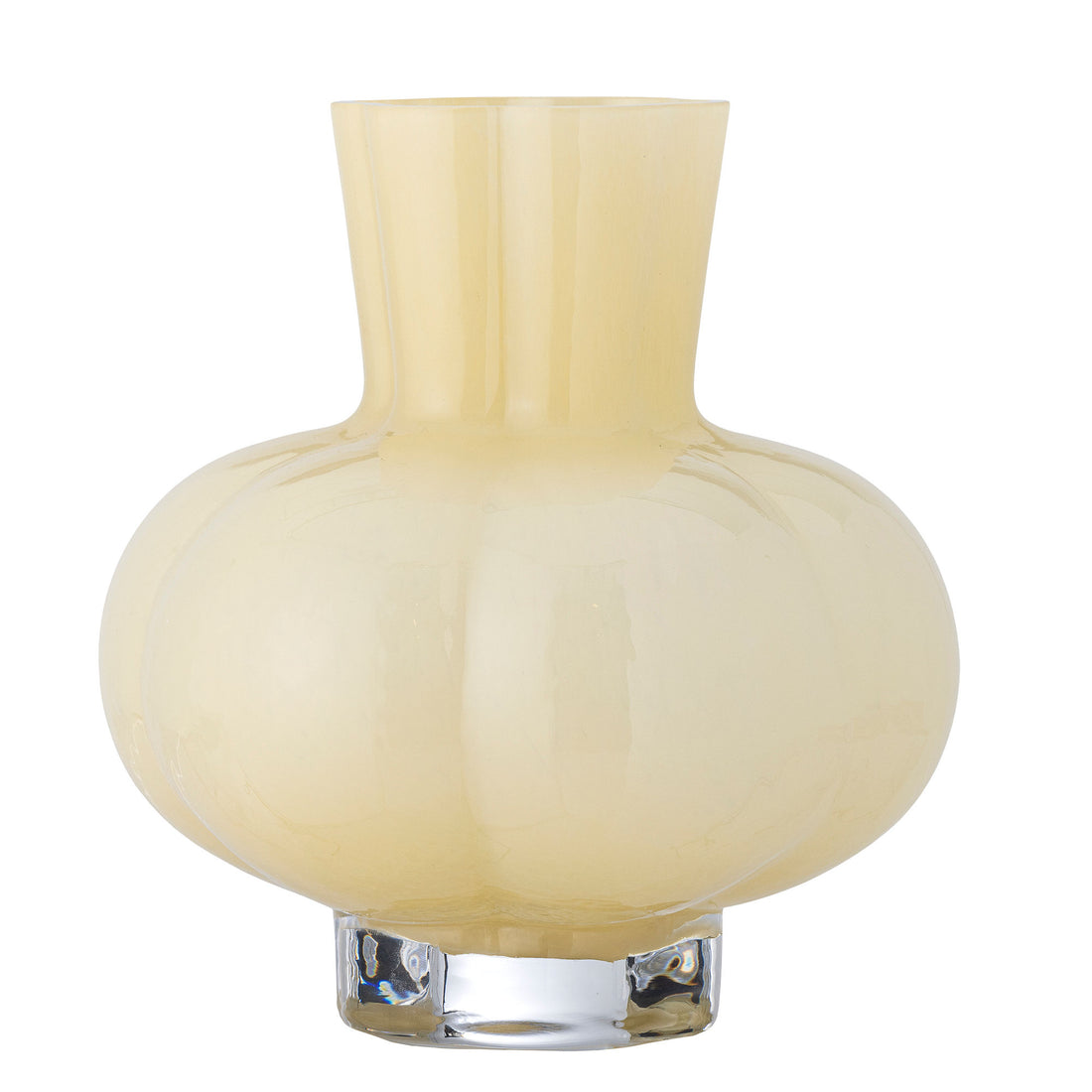 Bloomingville Alyssa Vase, Gelb, Glas