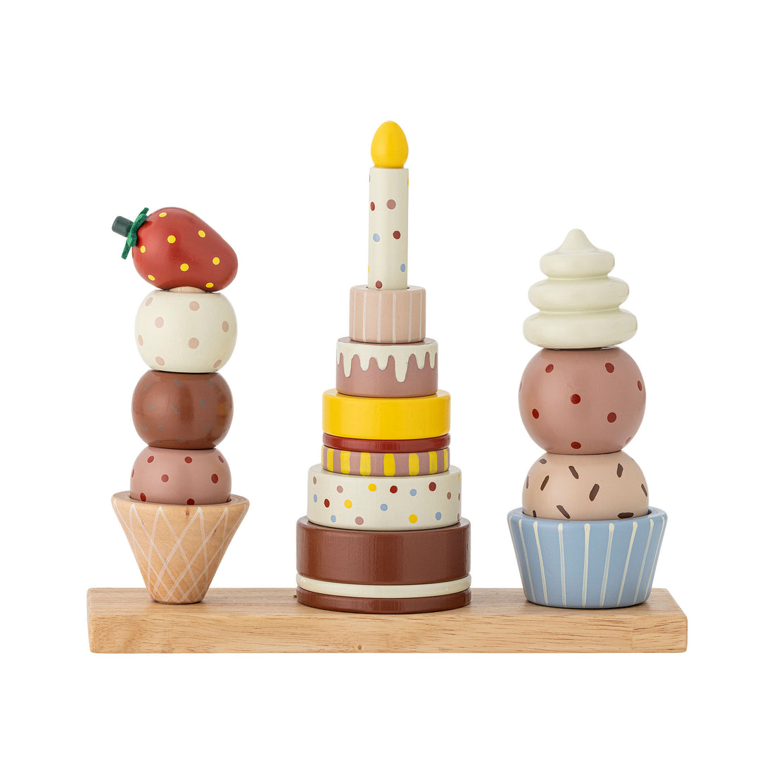 Bloomingville Mini Feiern Sie Aktivitätsspielzeug, Natur, FSC®100%, Buche