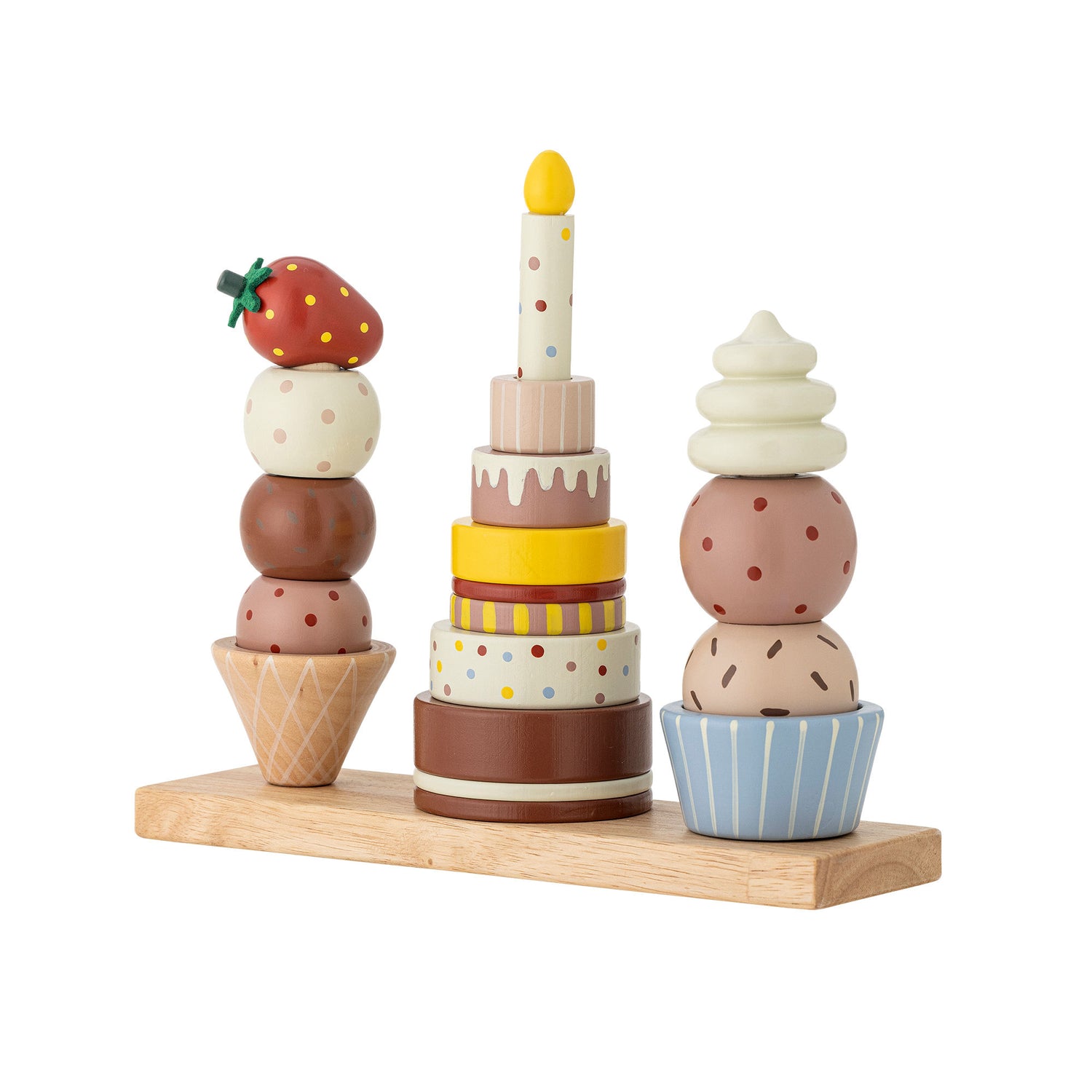 Bloomingville Mini Feiern Sie Aktivitätsspielzeug, Natur, FSC®100%, Buche