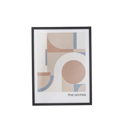 Bloomingville Arches Illustration mit Rahmen, schwarz, Mann