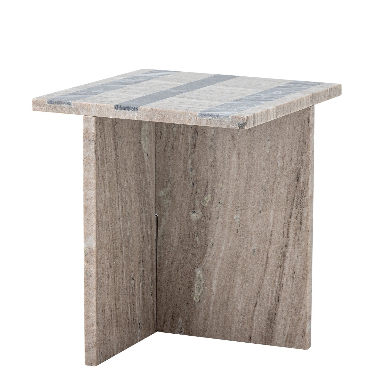 Bloomingville Clea Side Table, Brown, Marmor