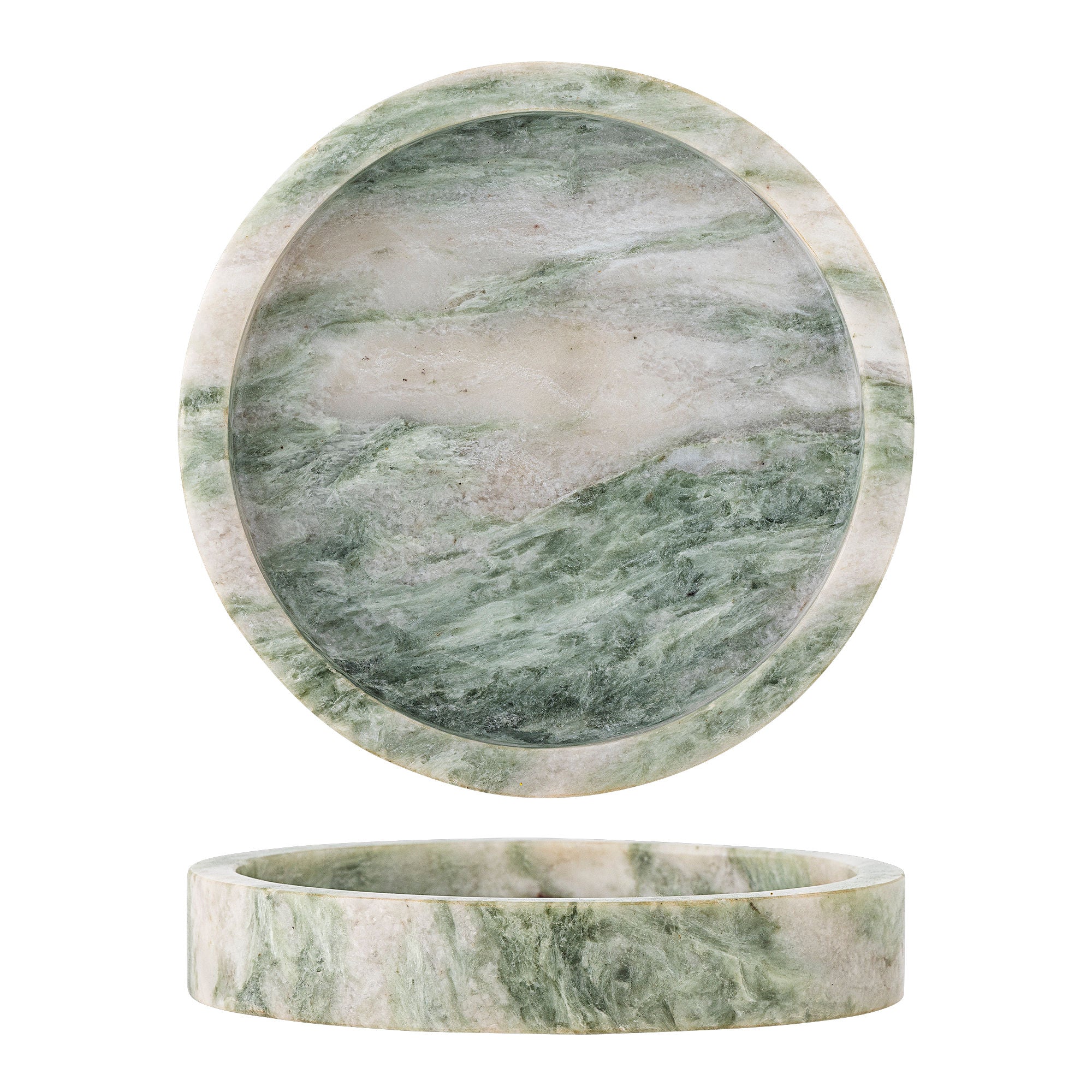 Bloomingville Ivette Fad, Green, Marmor