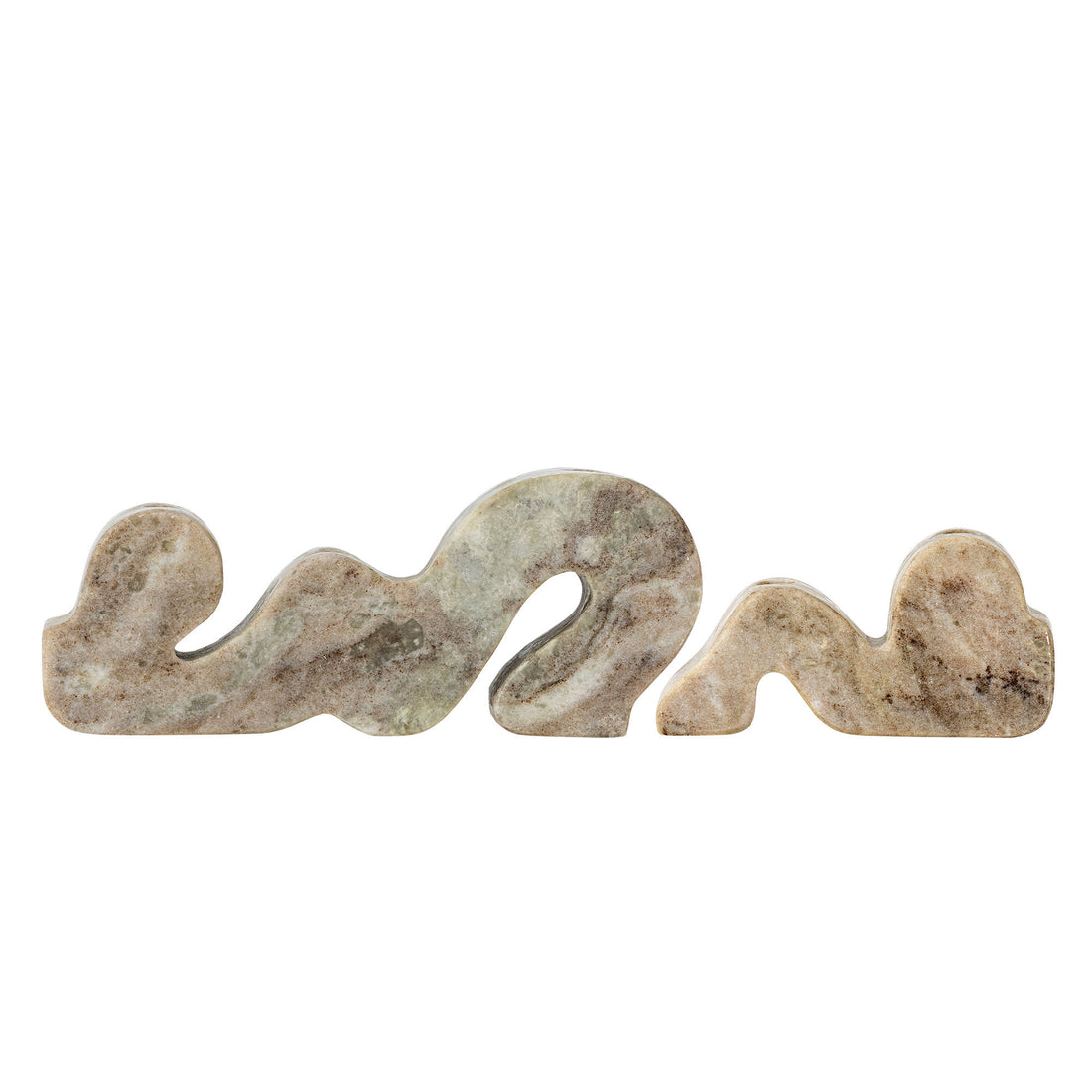 Bloomingville Liabella Candlestick, Gray, Marmor