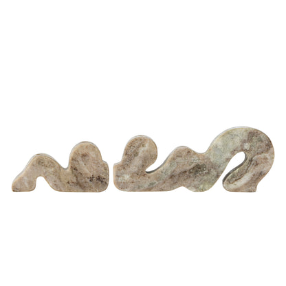 Bloomingville Liabella Candlestick, Gray, Marmor