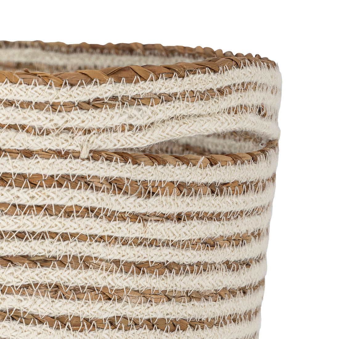 Bloomingville Selena Korb, weiß, Jute
