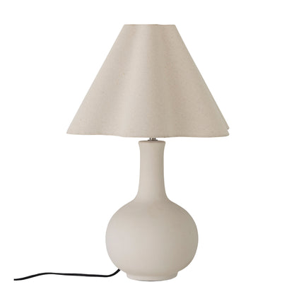 Bloomingville Heide Tischlampe, Weiß, Steinzeug