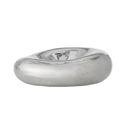 Bloomingville Shine Bowl, Silber, Steinzeug
