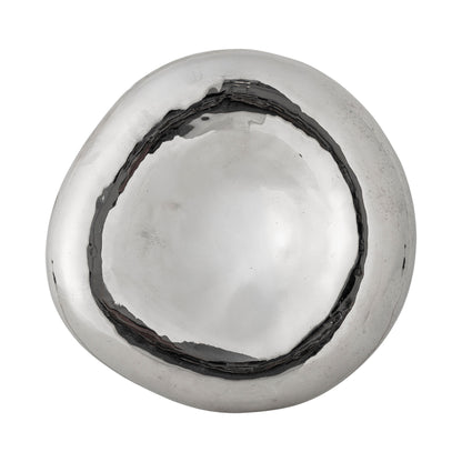 Bloomingville Shine Bowl, Silber, Steinzeug