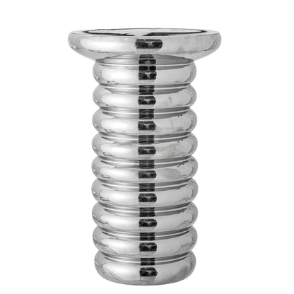 Bloomingville Spike Side Table, Silber, Steinzeug