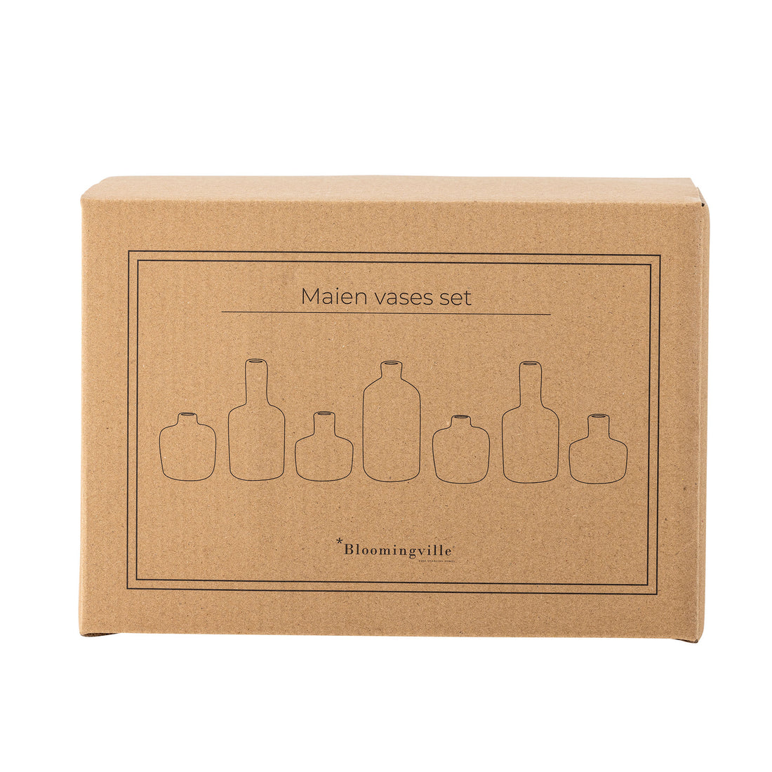 Bloomingville Maien Vase, Brown, Steinzeug