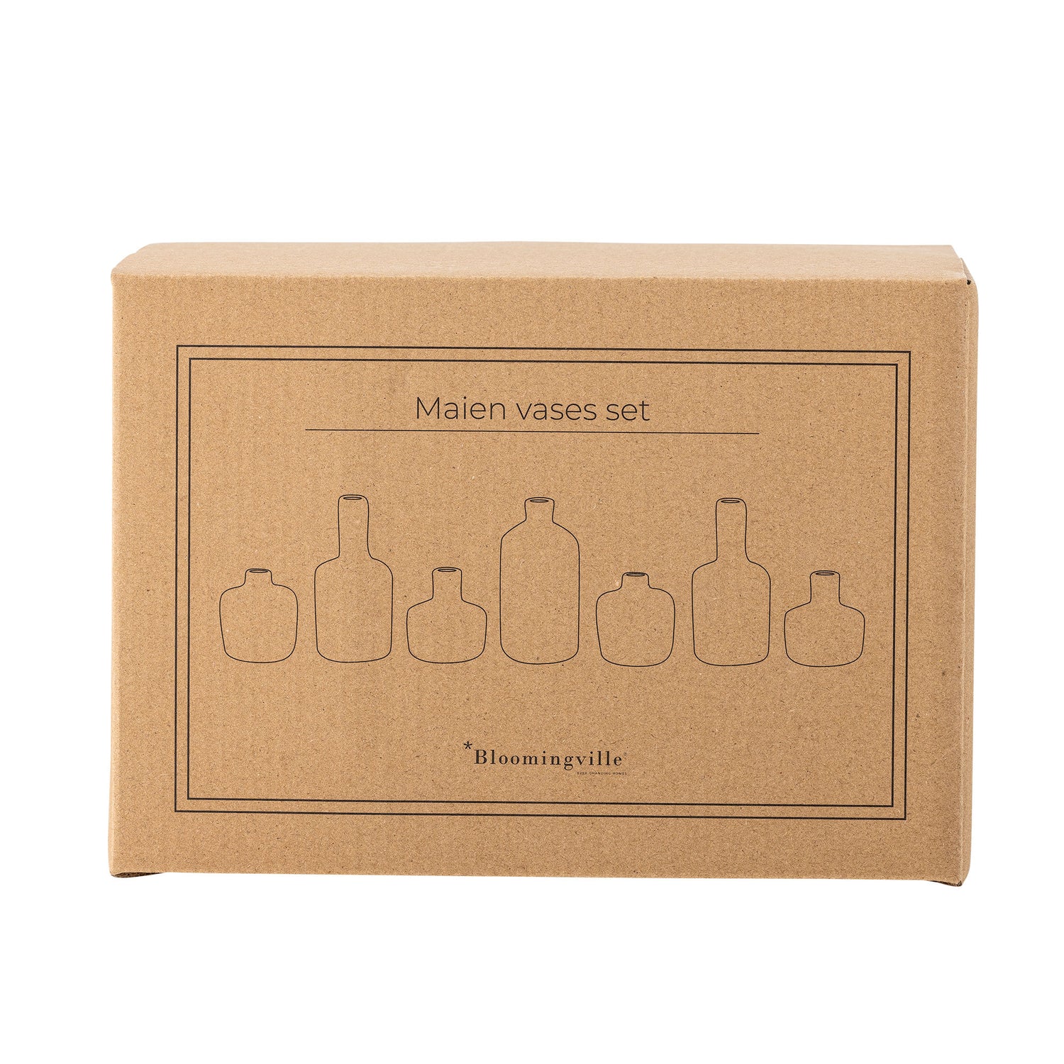 Bloomingville Maien Vase, Brown, Steinzeug