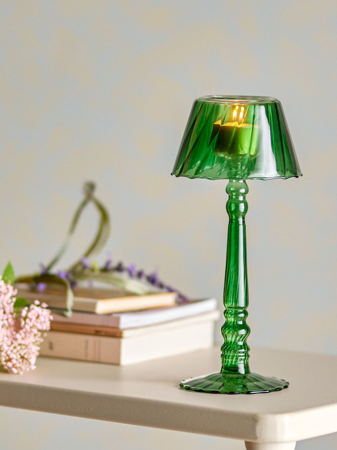 Bloomingville Cisco Lighthouse Bühne, grün, Glas